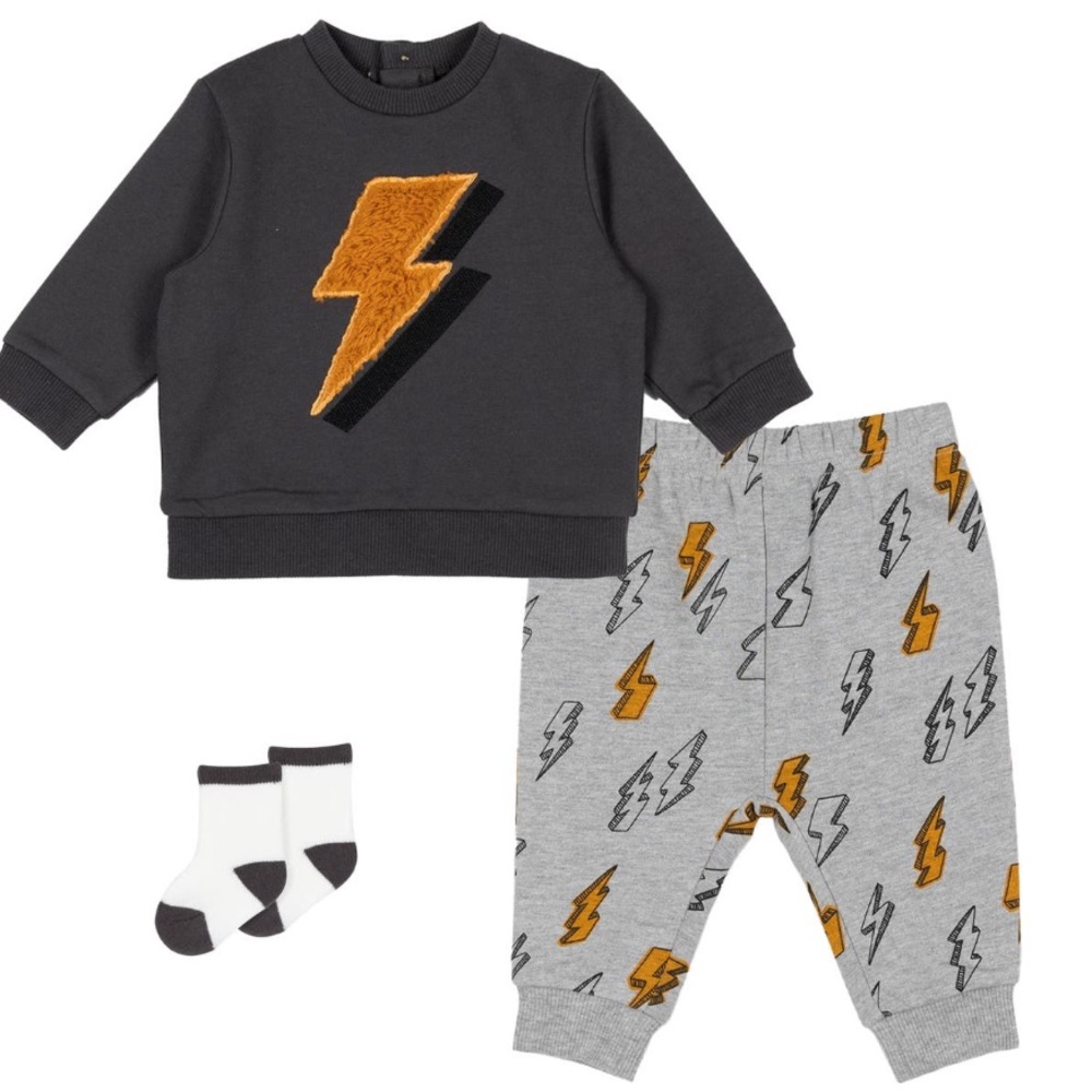 Lightning Bolt Jogger Set (Baby)